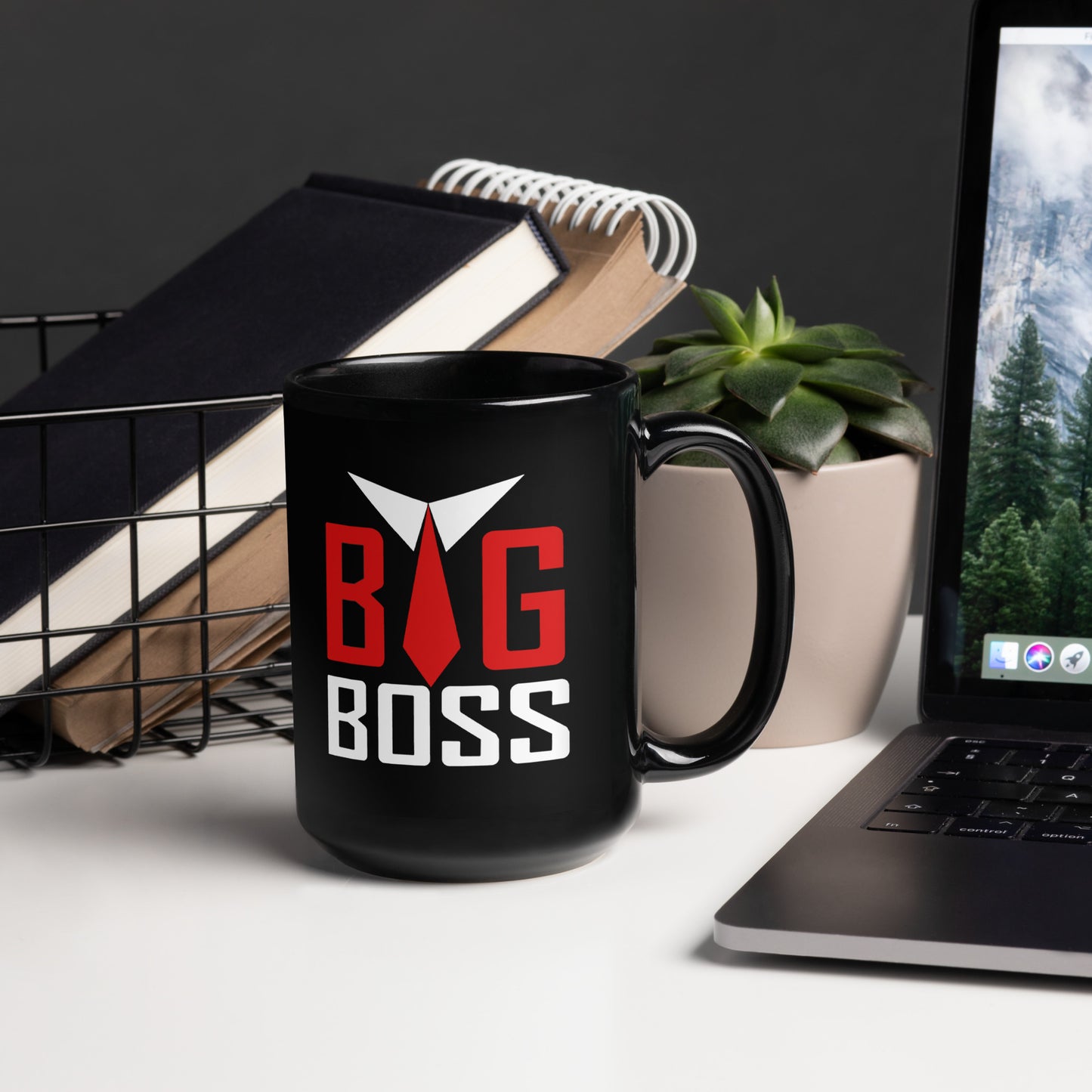 Big Boss - Black Glossy Mug